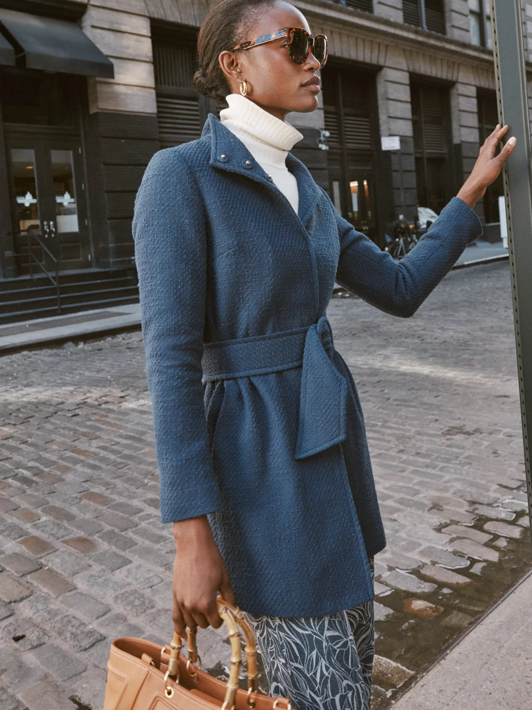 J. McLaughlin Arden Tweed Coat-Women Jackets & Outerwear | Sweaters