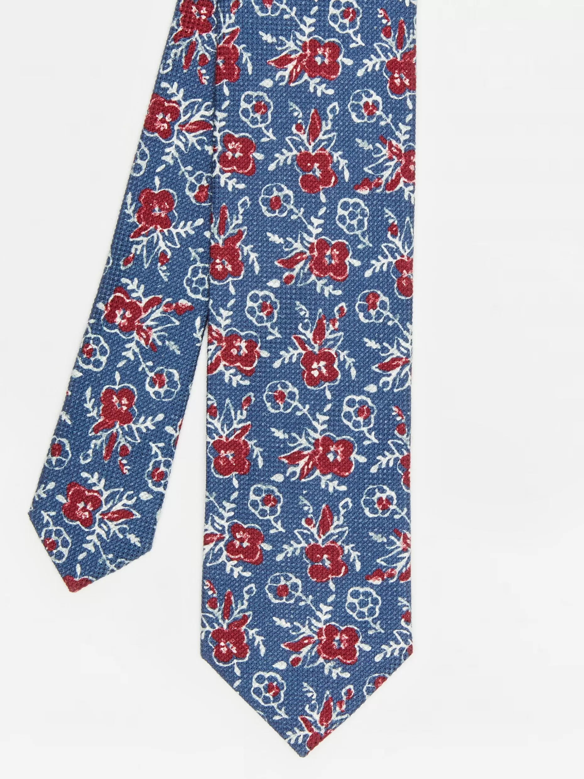J. McLaughlin Cotton Silk Tie In Watercolor Rose- Shoes & Accessories | Ties