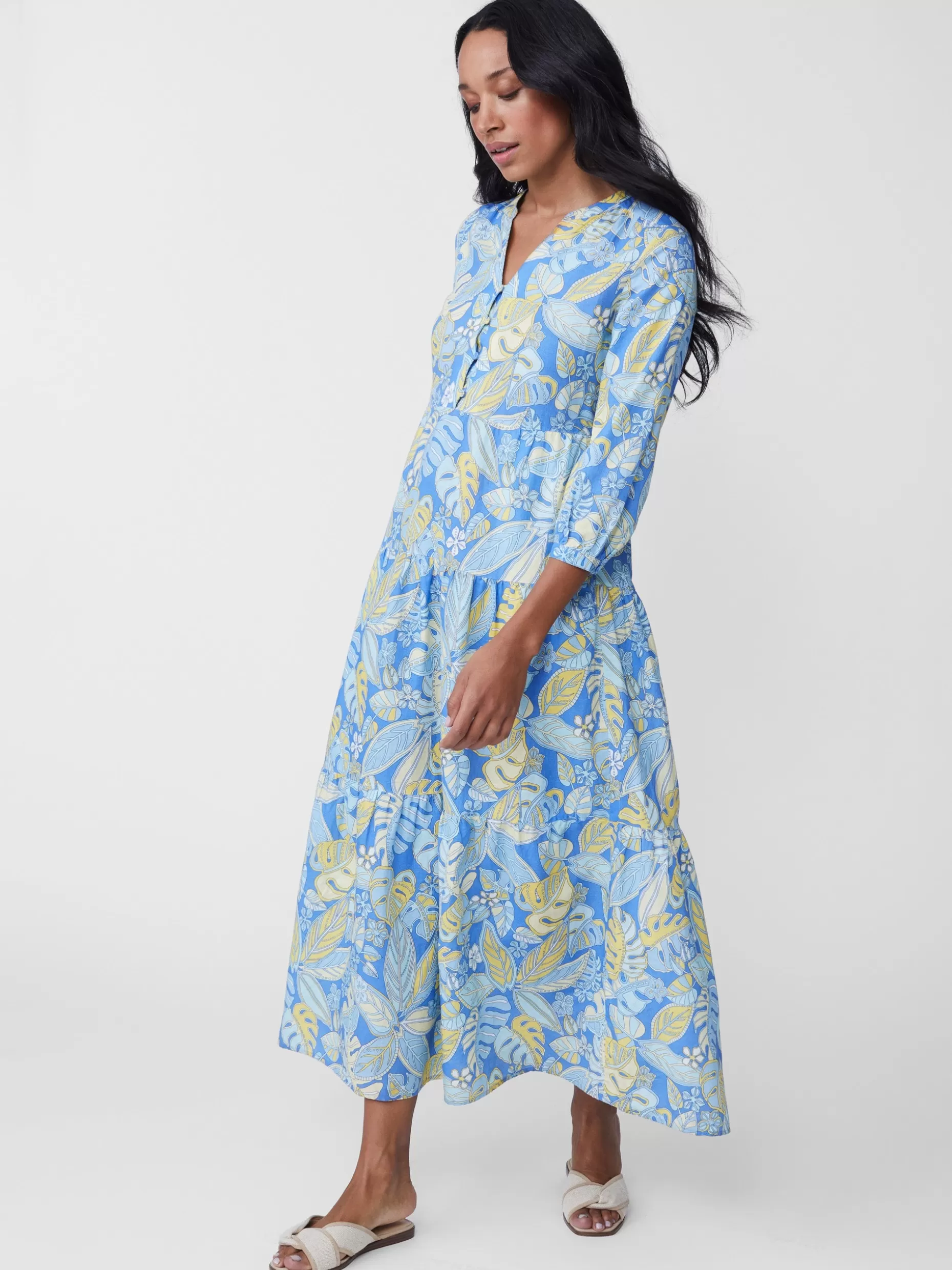 J. McLaughlin Cunningham Dress In Beach Bouquet-Women Dresses