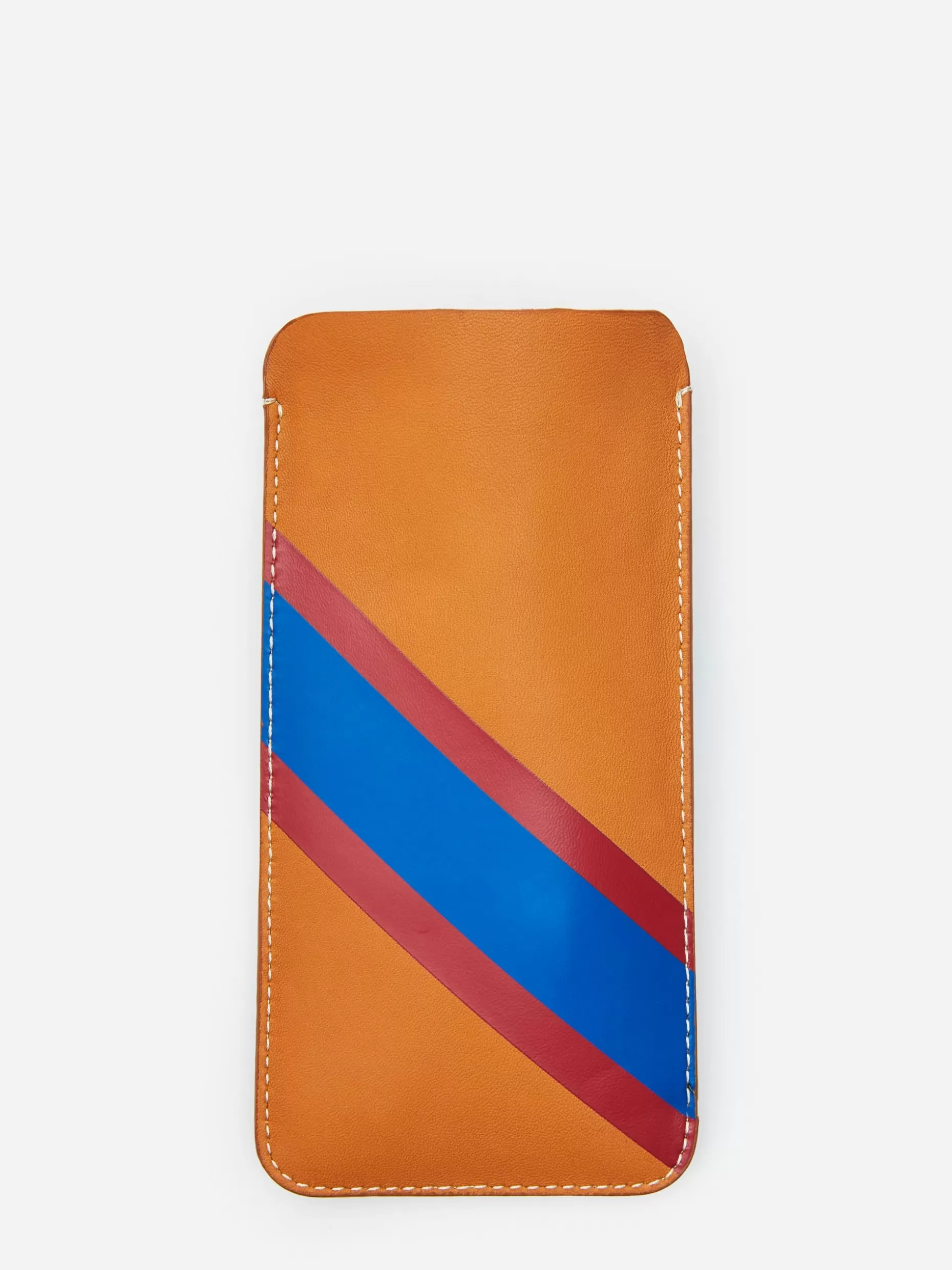 J. McLaughlin Leather Eyewear Case In Fall Multi Stripes- Shoes & Accessories | Luggage & Travel