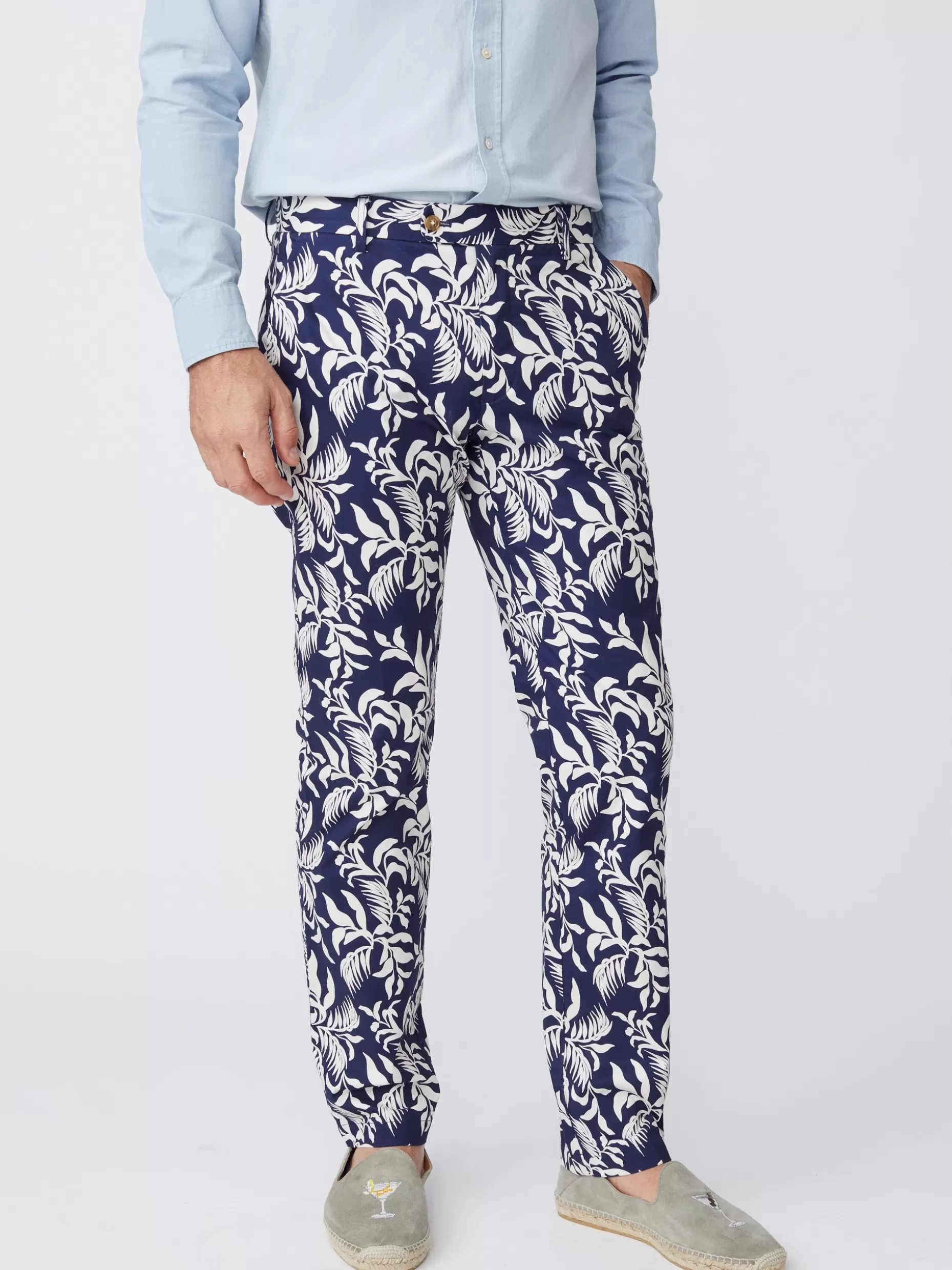 J. McLaughlin Lukas Pants In Jardin Leaf- Pants