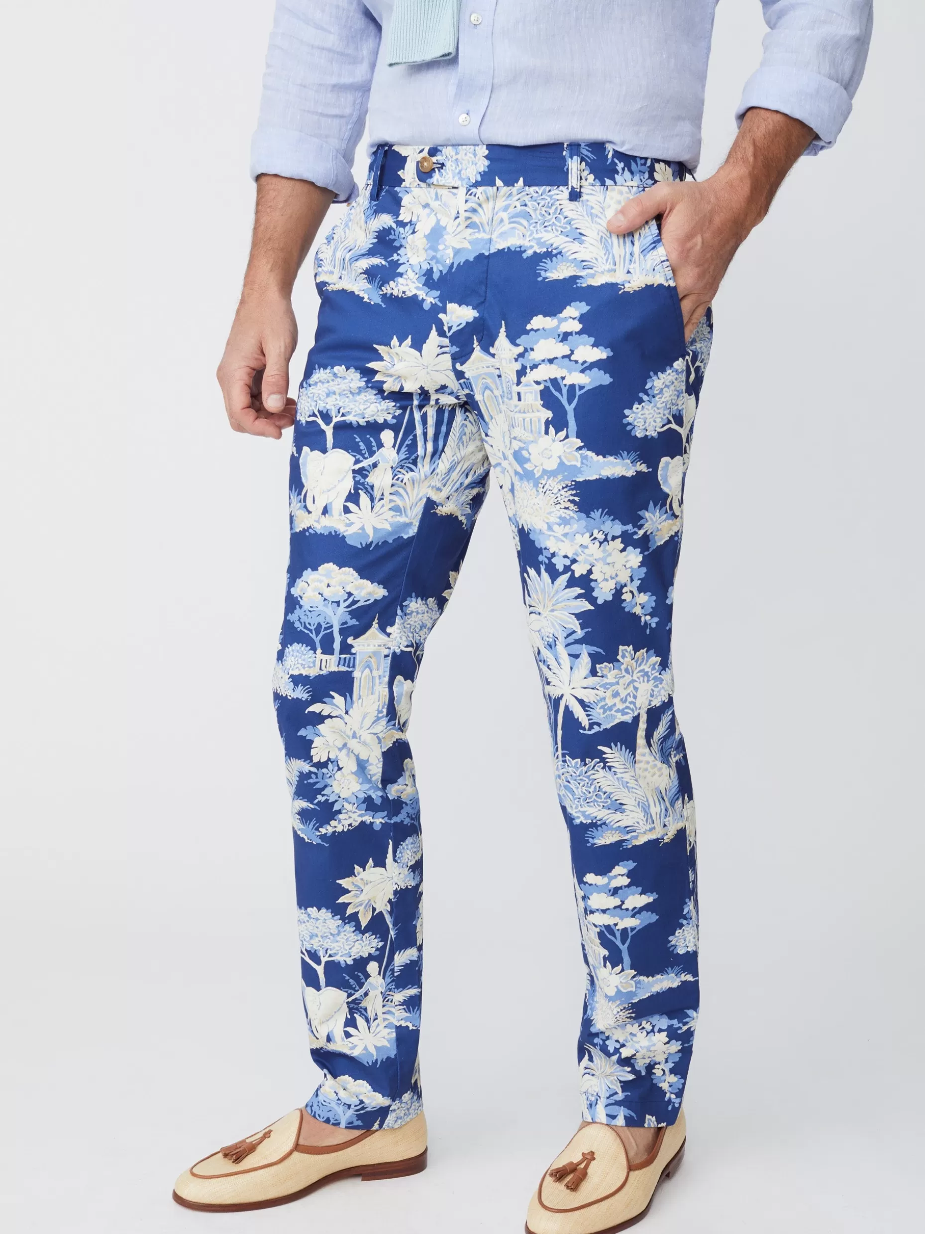 J. McLaughlin Lukas Pants In Safari Cove- Pants
