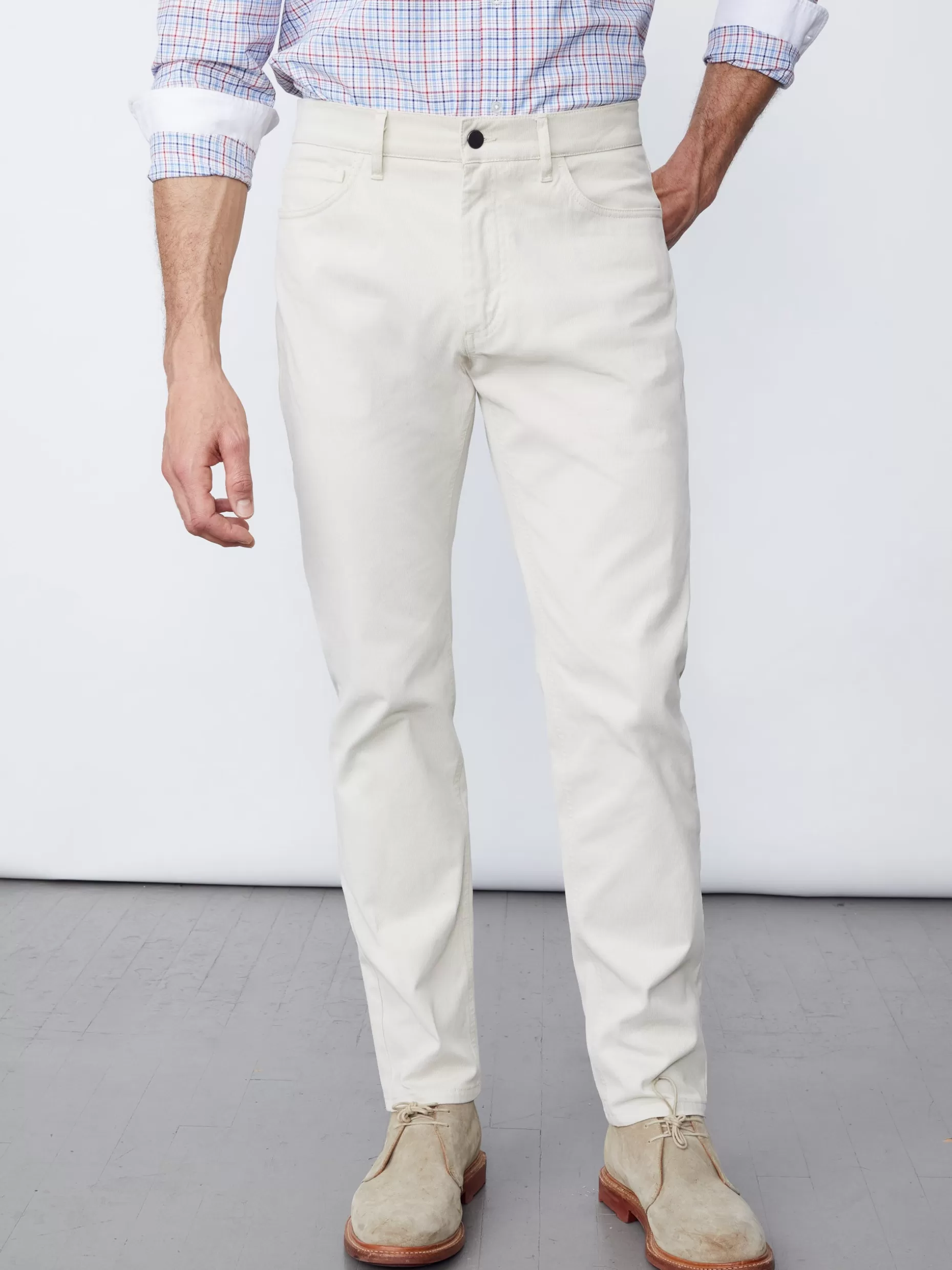 J. McLaughlin Parker 5-Pocket Straight Pants In Italian Stretch Bedford Cord- Pants