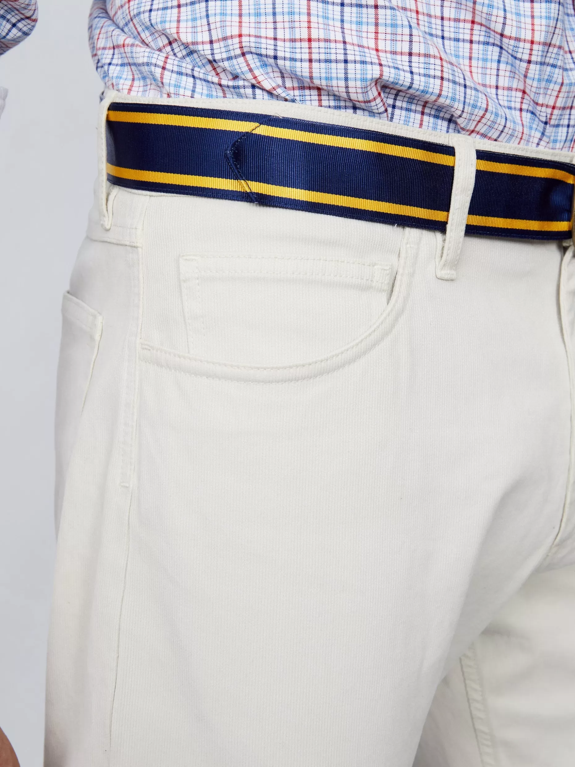 J. McLaughlin Parker 5-Pocket Straight Pants In Italian Stretch Bedford Cord- Pants