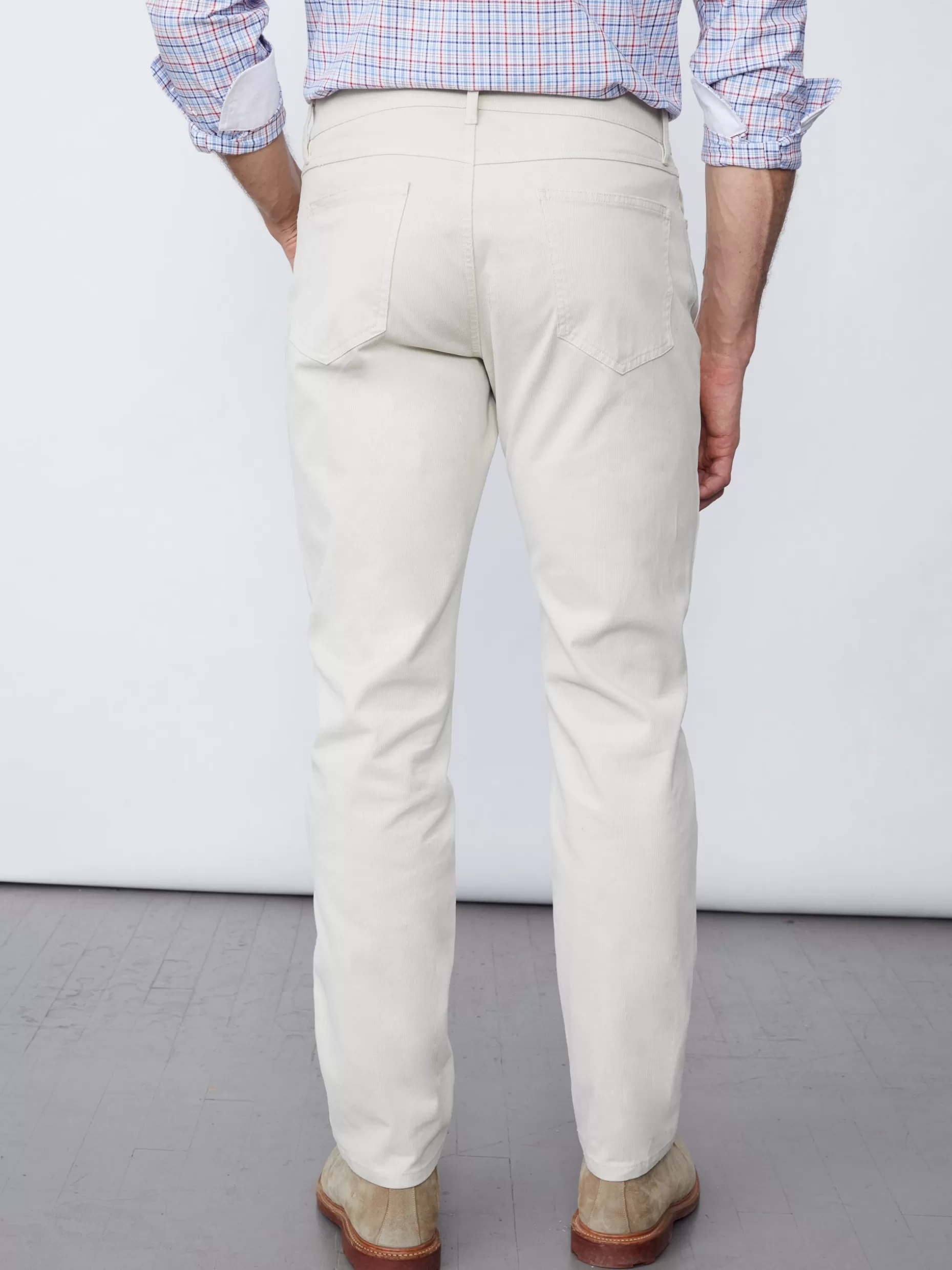 J. McLaughlin Parker 5-Pocket Straight Pants In Italian Stretch Bedford Cord- Pants
