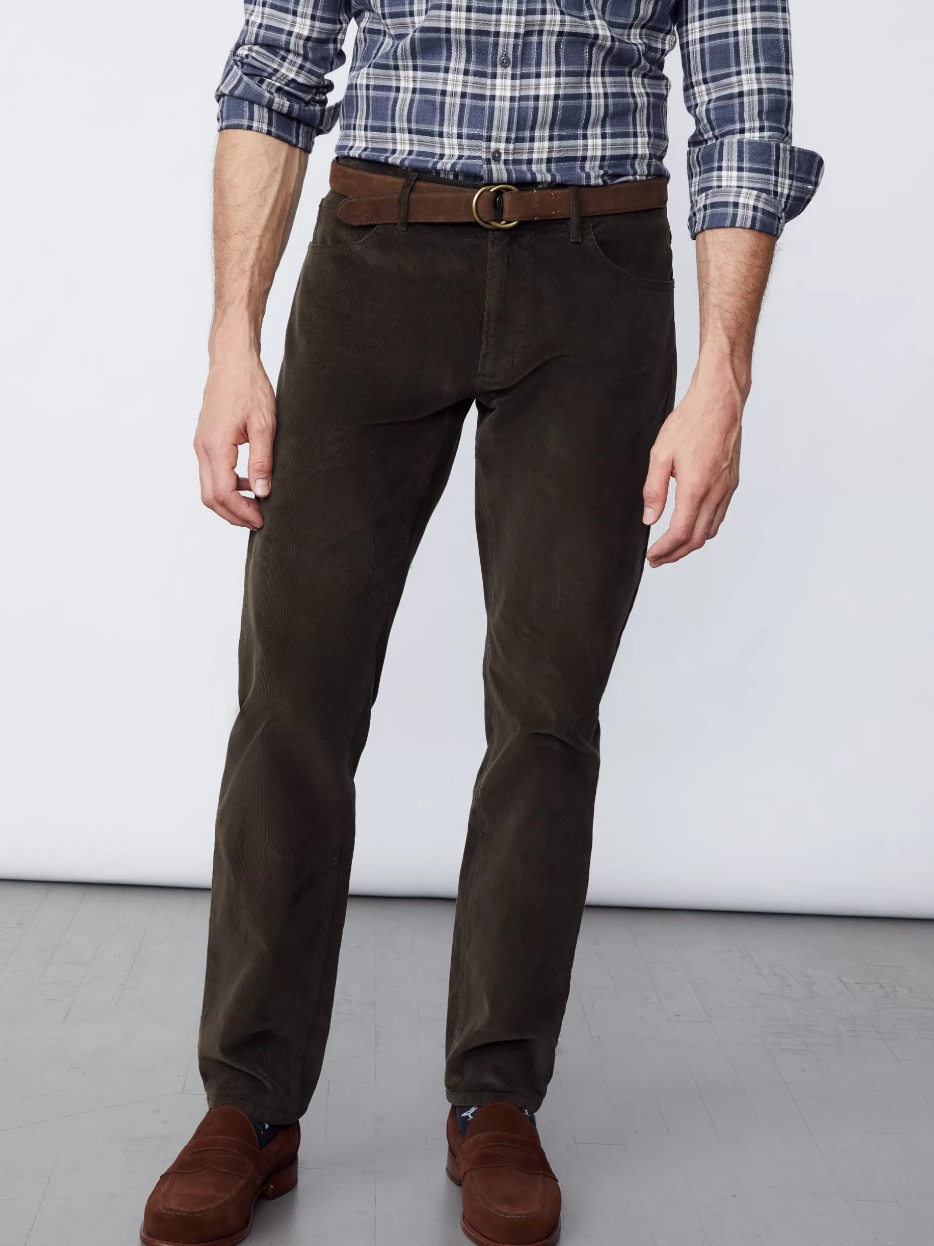 J. McLaughlin Parker 5-Pocket Straight Pants In Italian Stretch Cord- Pants