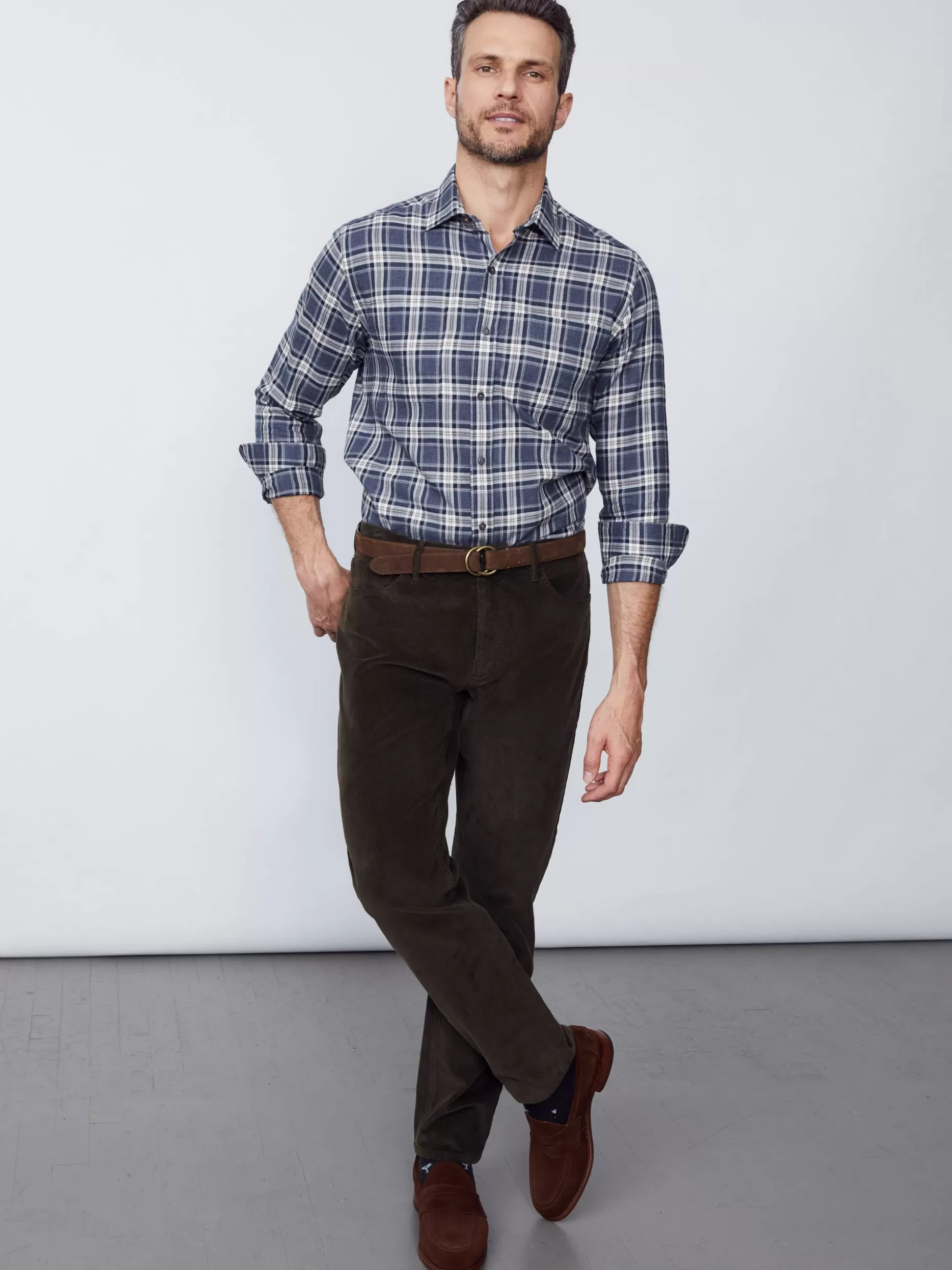 J. McLaughlin Parker 5-Pocket Straight Pants In Italian Stretch Cord- Pants