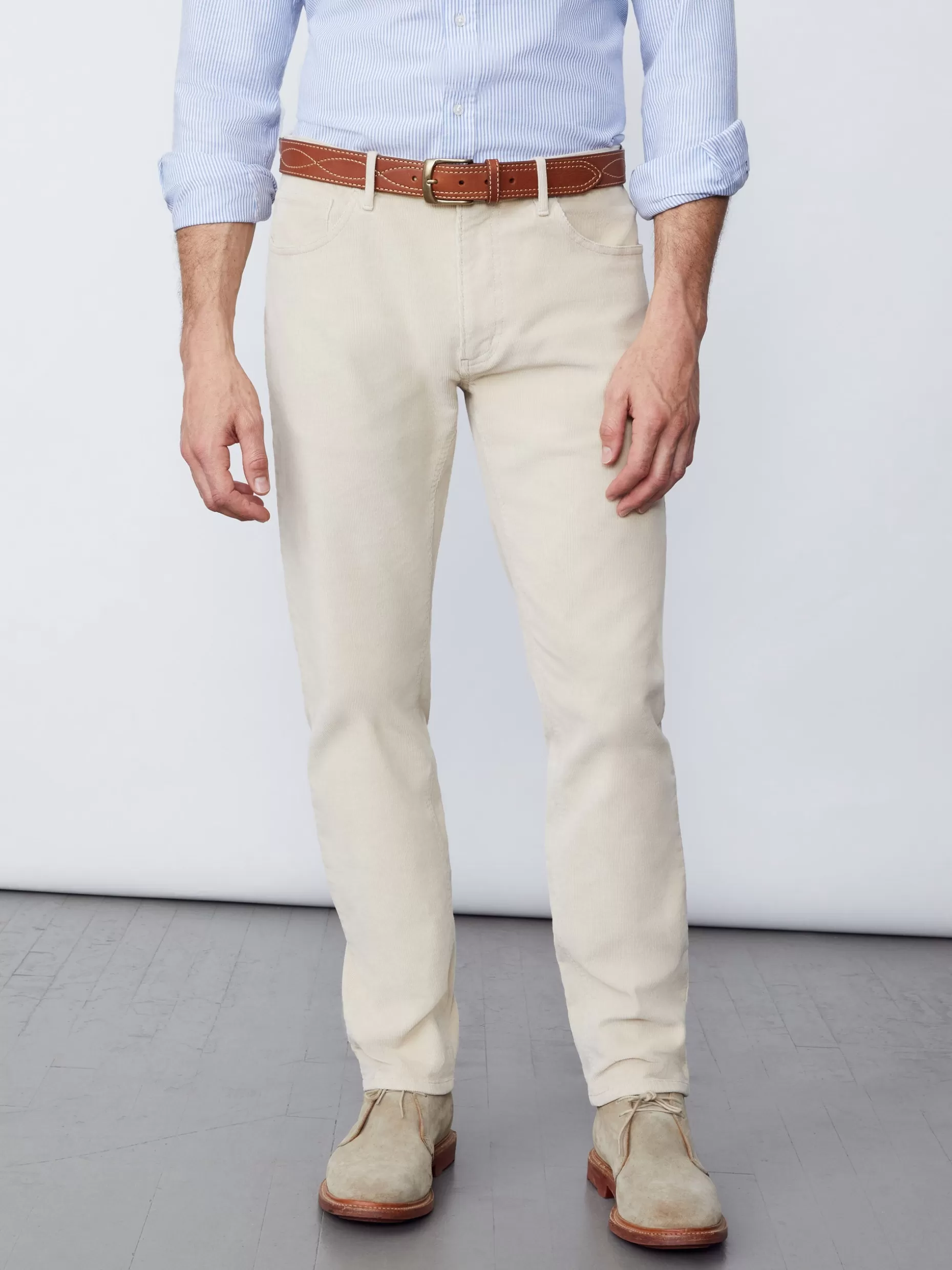 J. McLaughlin Parker 5-Pocket Straight Pants In Italian Stretch Cord- Pants