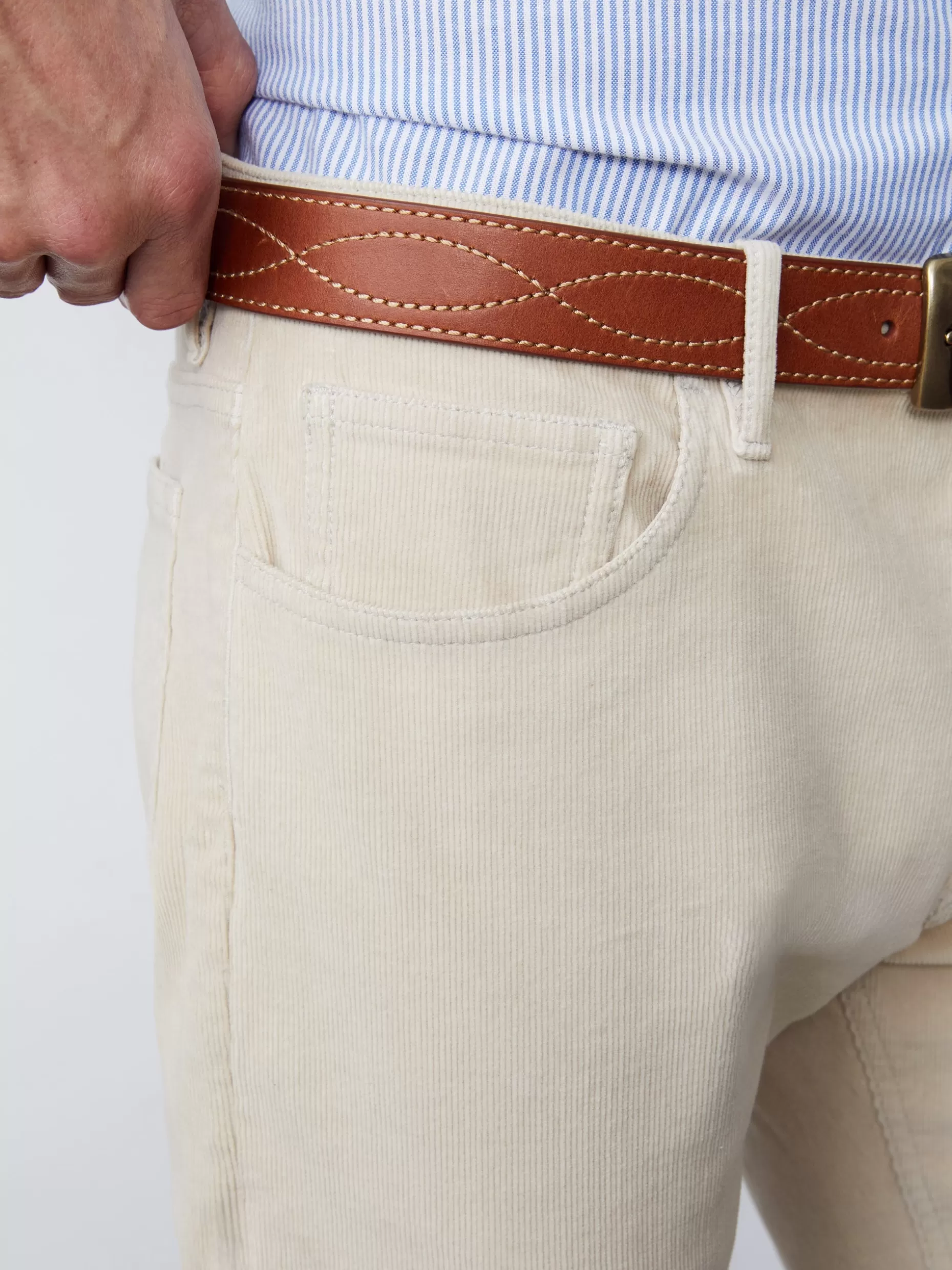 J. McLaughlin Parker 5-Pocket Straight Pants In Italian Stretch Cord- Pants