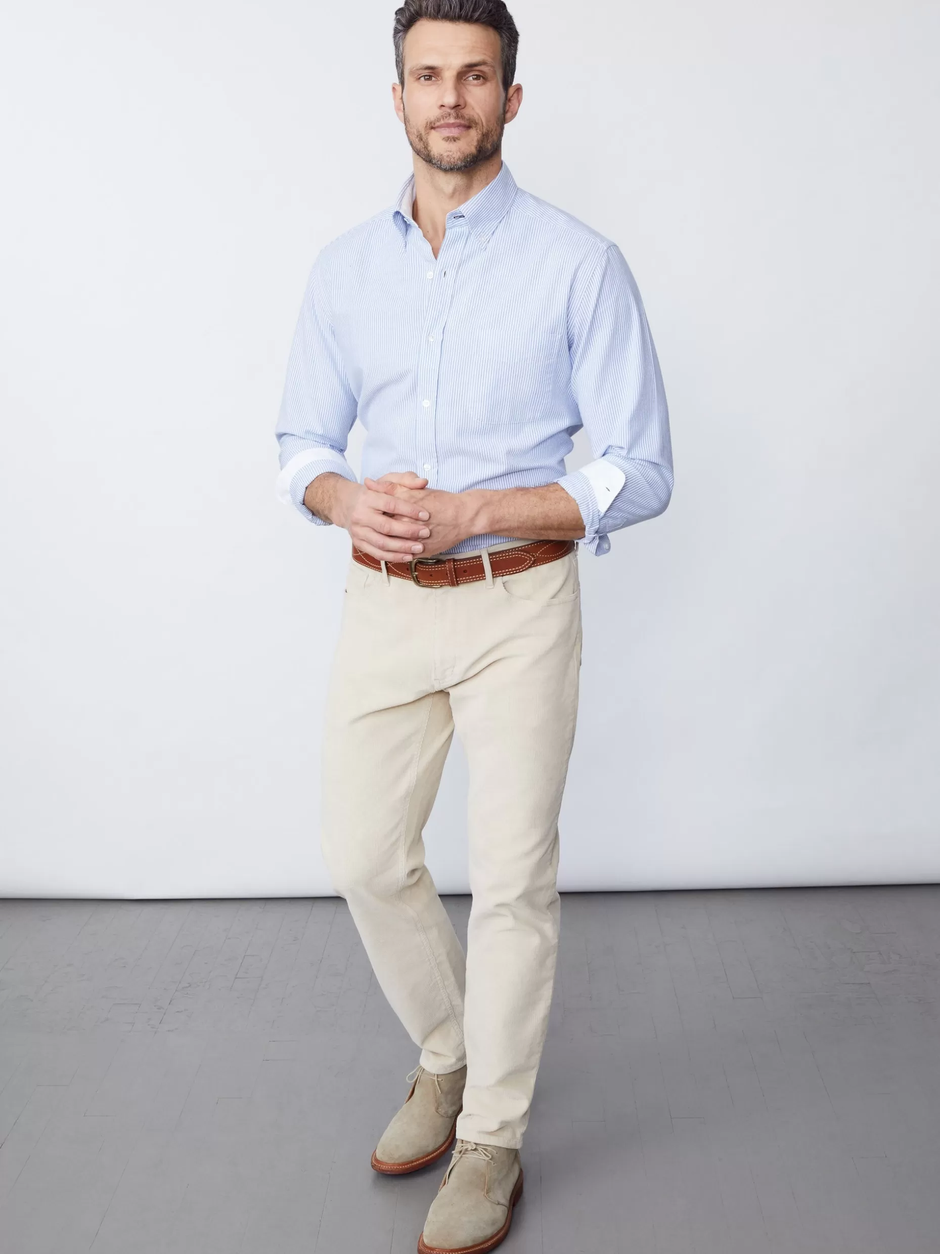 J. McLaughlin Parker 5-Pocket Straight Pants In Italian Stretch Cord- Pants