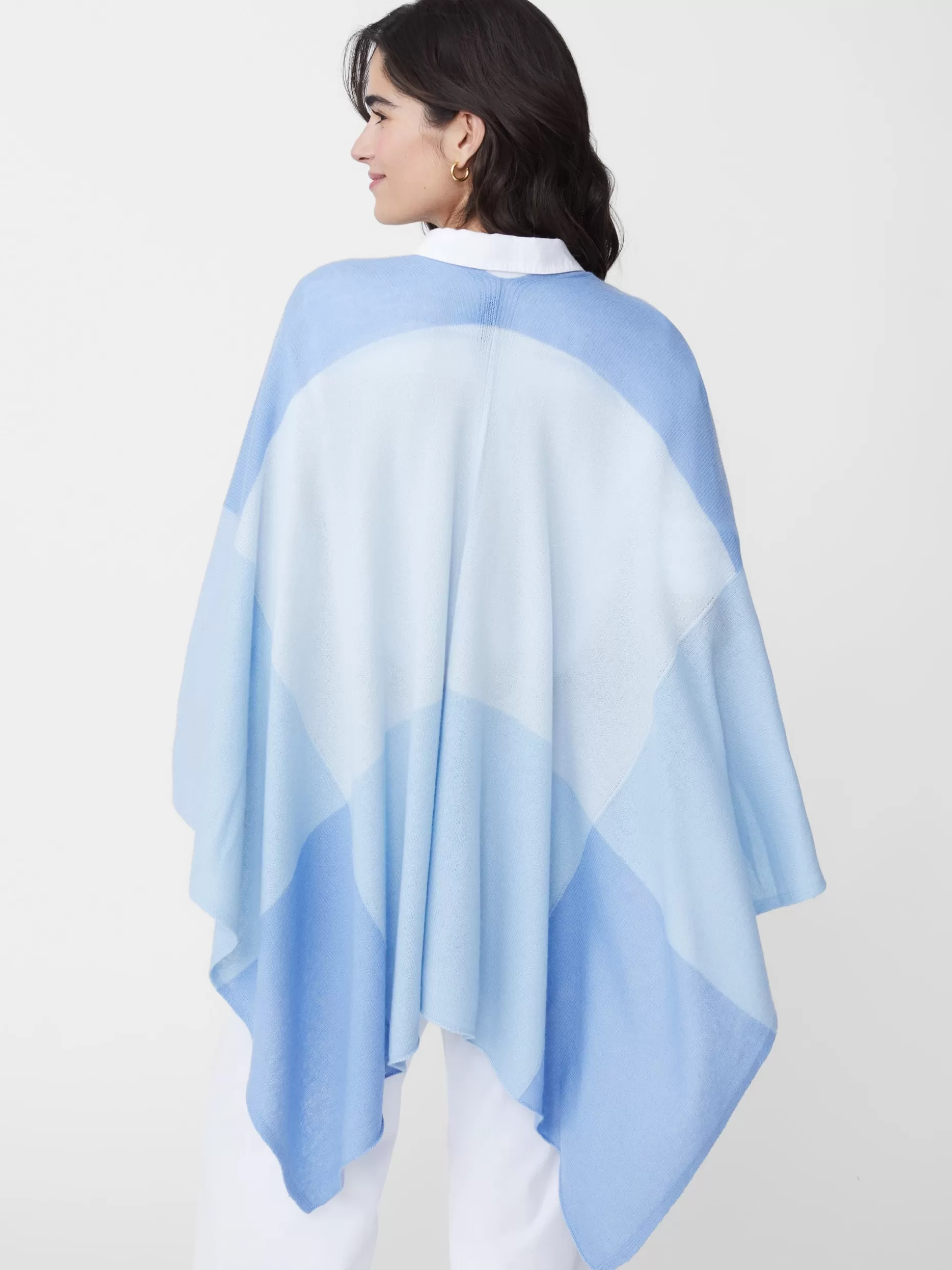J. McLaughlin Skyler Cashmere Poncho In Colorblock-Women Jackets & Outerwear | Sweaters